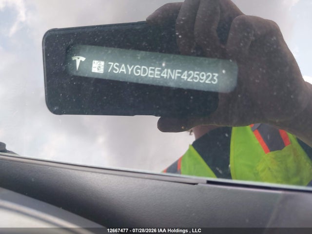7SAYGDEE4NF425923 Tesla Model Y Long Range