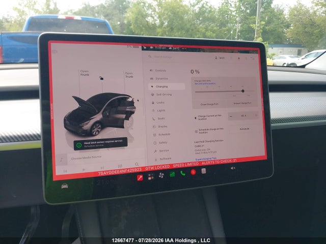 7SAYGDEE4NF425923 Tesla Model Y Long Range
