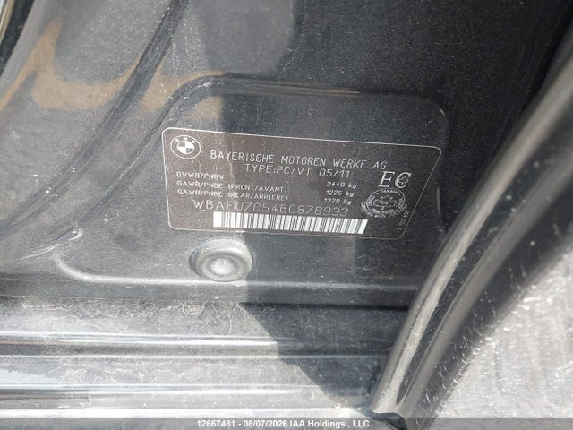 Aukcja sprzedaży 2011 Bmw 535 Xi, vin: WBAFU7C54BC878933, numer aukcji: 12667481