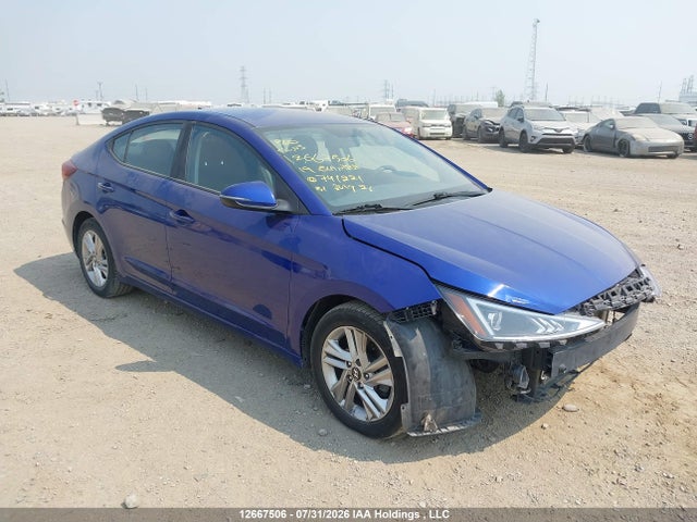 2019 Hyundai Elantra Preferred მანქანა იყიდება აუქციონზე, vin: KMHD84LF3KU741221, აუქციონის ნომერი: 12667506