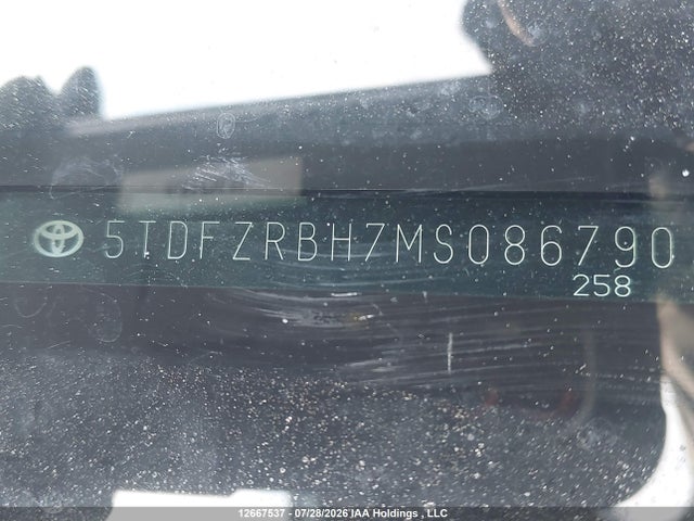 5TDFZRBH7MS086790 Toyota Highlander Platinum
