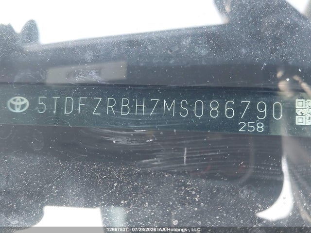 5TDFZRBH7MS086790 Toyota Highlander Platinum