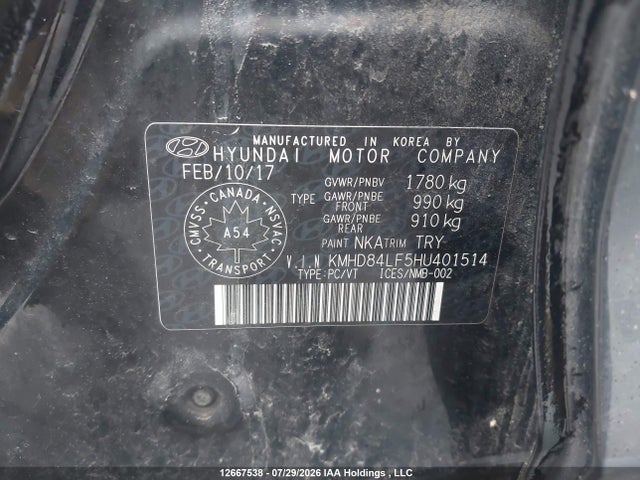 Продаж на аукціоні авто 2017 Hyundai Elantra Se/value/limited, vin: KMHD84LF5HU401514, номер лоту: 12667538