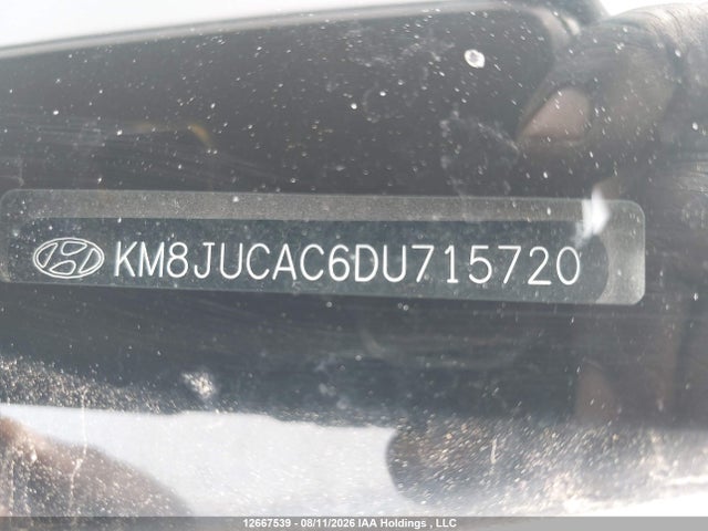 2013 Hyundai Tucson Gls/limited მანქანა იყიდება აუქციონზე, vin: KM8JUCAC6DU715720, აუქციონის ნომერი: 12667539