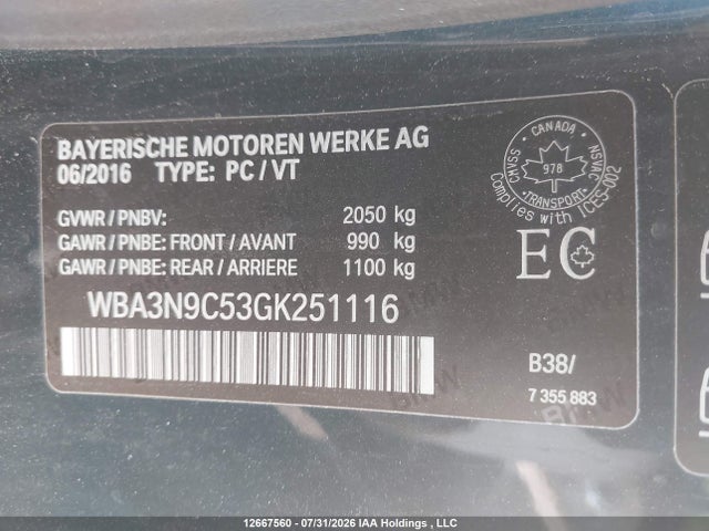 Продажа на аукционе авто 2016 Bmw 428i Xdrive, vin: WBA3N9C53GK251116, номер лота: 12667560