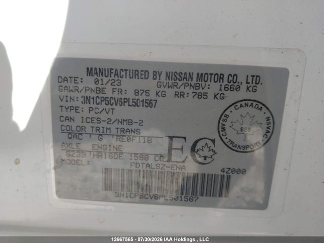 Nissan Kicks 2023 3N1CP5CV6PL501567 Image 9