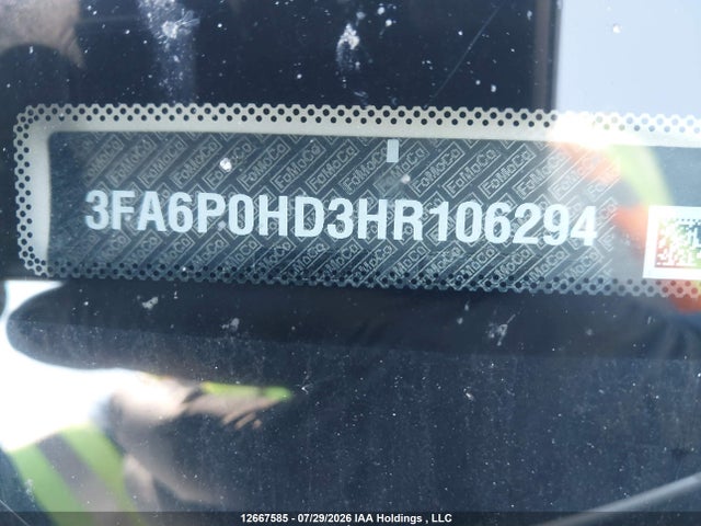 Ford FUSION SE 2017 3FA6P0HD3HR106294 Image 17