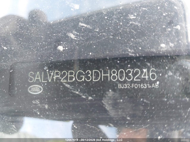 2013 Land Rover Range Rover Evoque Pure Plus მანქანა იყიდება აუქციონზე, vin: SALVP2BG3DH803246, აუქციონის ნომერი: 12667619