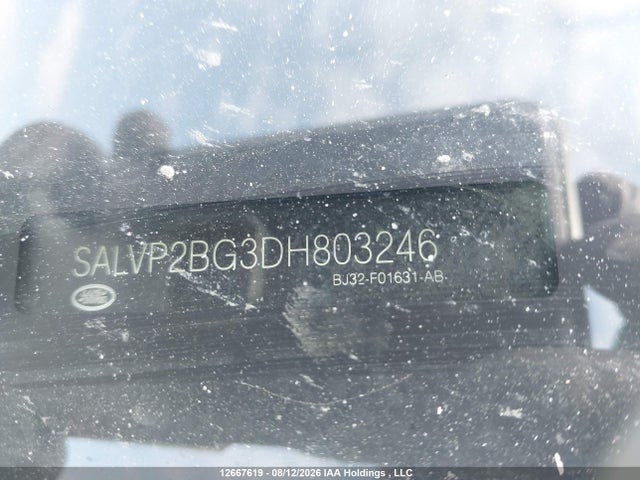 2013 Land Rover Range Rover Evoque Pure Plus მანქანა იყიდება აუქციონზე, vin: SALVP2BG3DH803246, აუქციონის ნომერი: 12667619
