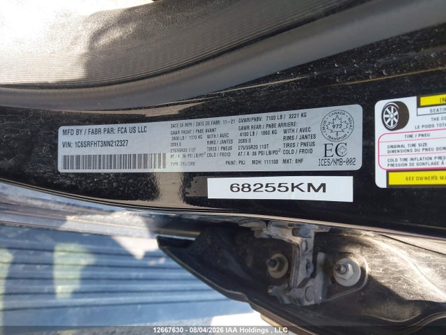 RAM 1500 Limited 2022 1C6SRFHT3NN212327 Image 9