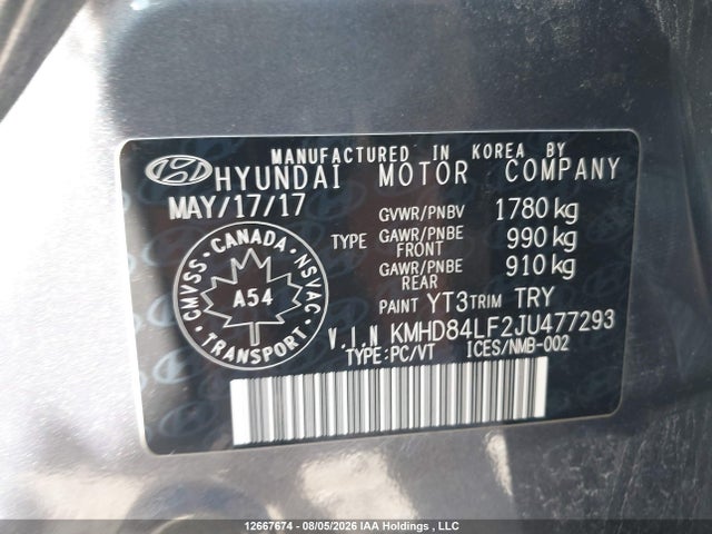 Hyundai Elantra Gls 2018 KMHD84LF2JU477293 Image 9