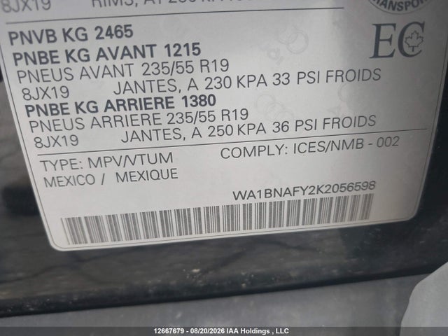 Audi Q5 Premium Plus 2019 WA1BNAFY2K2056598 Image 9