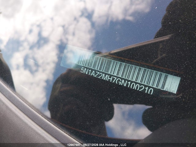 5N1AZ2MH7GN100210 Nissan Murano S/sl/sv/platinum