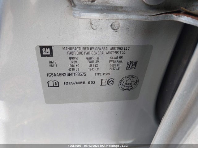 1G6AA5RX0E0188575 Cadillac ATS