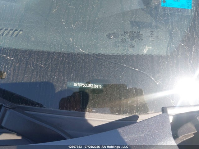 12667753 :رقم المزاد ، 3N1CP5CU8KL561110 vin ، 2019 Nissan Kicks S/sr/sv مزاد بيع