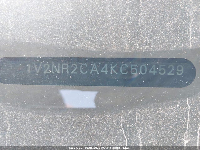 1V2NR2CA4KC504529 Volkswagen Atlas Sel Premium