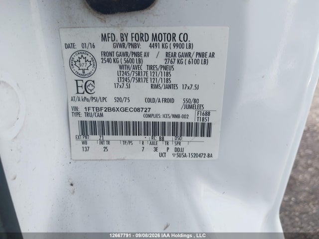 1FTBF2B6XGEC08727 Ford F-250 Xl