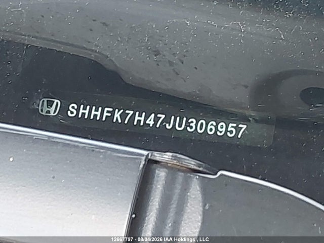 Продажа на аукционе авто 2018 Honda Civic Sport, vin: SHHFK7H47JU306957, номер лота: 12667797