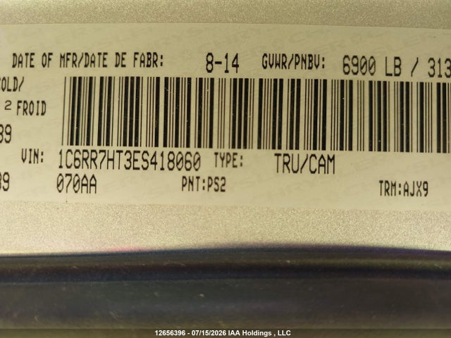 RAM 1500 Sport 2014 1C6RR7HT3ES418060 Image 9
