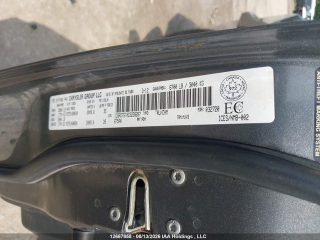 Aukcja sprzedaży 2012 Ram 1500 Big Horn, vin: 1C6RD7GT0CS238287, numer aukcji: 12667858