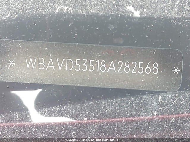Продажа на аукционе авто 2008 Bmw 335 Xi, vin: WBAVD53518A282568, номер лота: 12667885