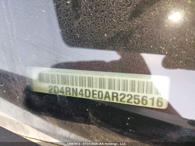 2010 Dodge Grand Caravan Se მანქანა იყიდება აუქციონზე, vin: 2D4RN4DE0AR225616, აუქციონის ნომერი: 12667913