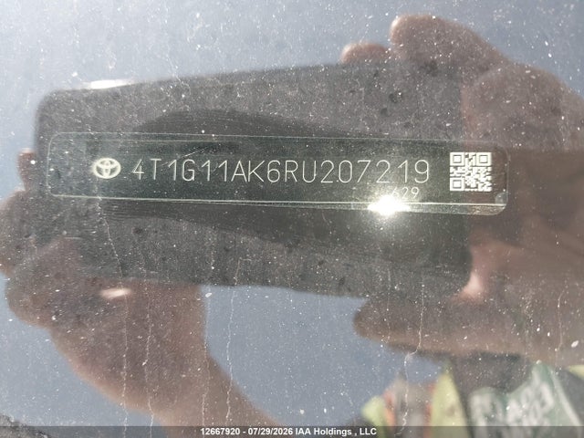 2024 Toyota Camry Se მანქანა იყიდება აუქციონზე, vin: 4T1G11AK6RU207219, აუქციონის ნომერი: 12667920