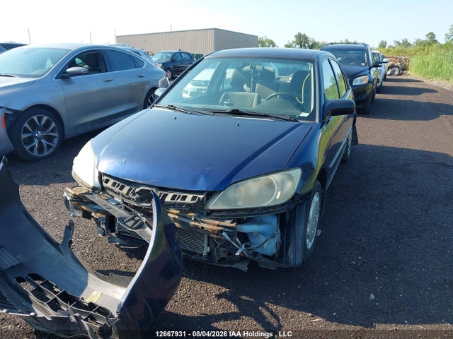 2005 Honda Civic Se მანქანა იყიდება აუქციონზე, vin: 2HGES16395H011087, აუქციონის ნომერი: 12667931