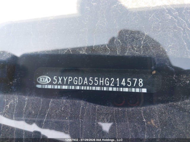 2017 Kia Sorento 3.3l Lx V6 7-seater მანქანა იყიდება აუქციონზე, vin: 5XYPGDA55HG214578, აუქციონის ნომერი: 12667932