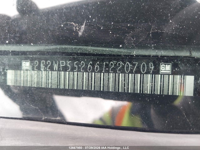 Aukcja sprzedaży 2006 Pontiac Grand Prix, vin: 2G2WP552661220709, numer aukcji: 12667950
