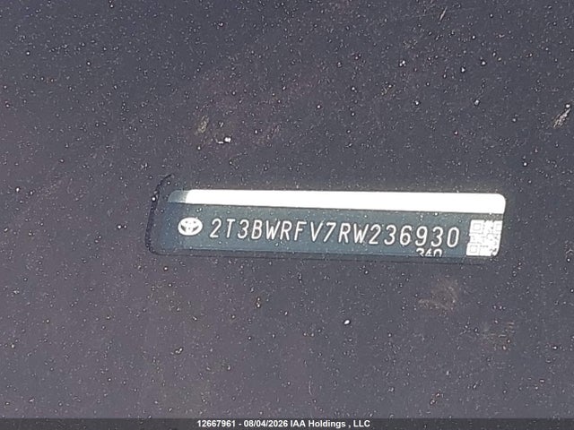 Продаж на аукціоні авто 2024 Toyota Rav4 Hybrid Le, vin: 2T3BWRFV7RW236930, номер лоту: 12667961