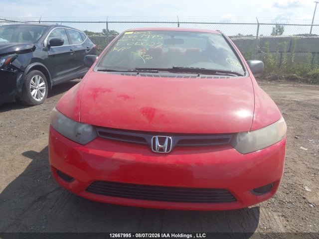 2006 Honda Civic Dx მანქანა იყიდება აუქციონზე, vin: 2HGFG12216H012027, აუქციონის ნომერი: 12667995