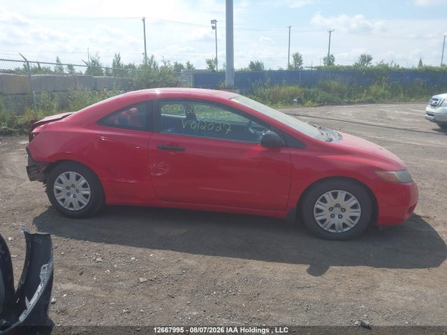 2006 Honda Civic Dx მანქანა იყიდება აუქციონზე, vin: 2HGFG12216H012027, აუქციონის ნომერი: 12667995