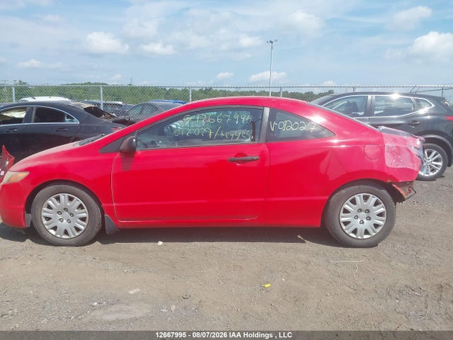 2006 Honda Civic Dx მანქანა იყიდება აუქციონზე, vin: 2HGFG12216H012027, აუქციონის ნომერი: 12667995