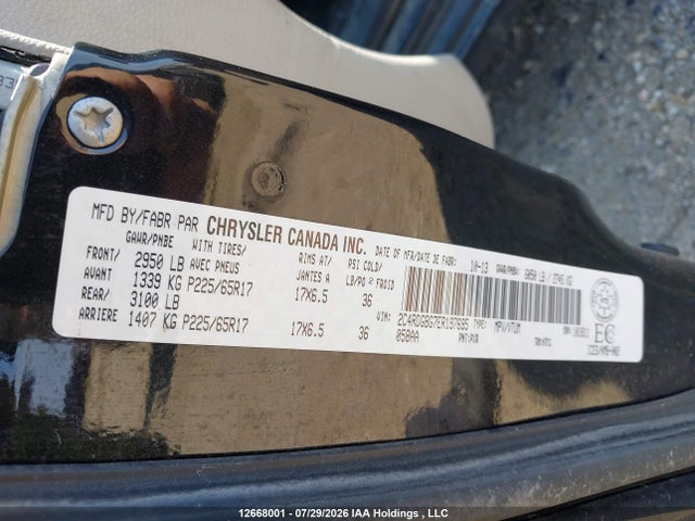 Продаж на аукціоні авто 2014 Dodge Grand Caravan, vin: 2C4RDGBG7ER197695, номер лоту: 12668001