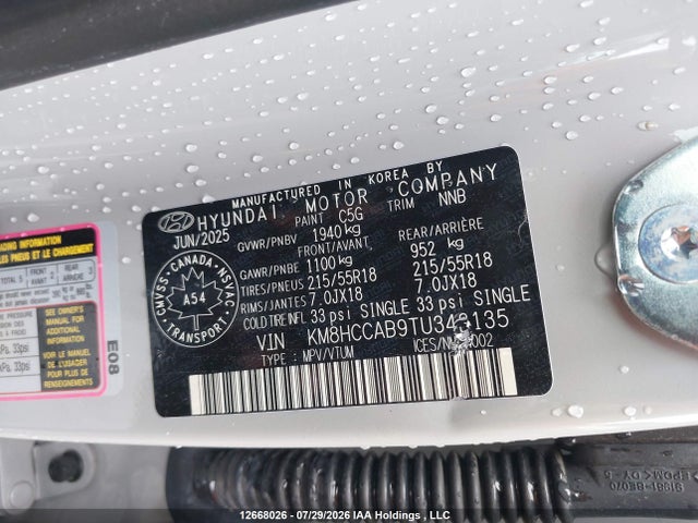 KM8HCCAB9TU343135 Hyundai Kona Preferred-trend