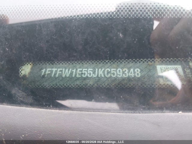 1FTFW1E55JKC59348 Ford F150 Supercrew