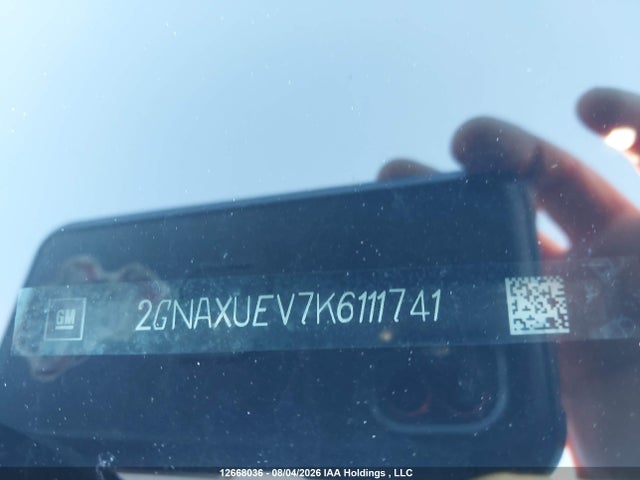 Продаж на аукціоні авто 2019 Chevrolet Equinox 1lt, vin: 2GNAXUEV7K6111741, номер лоту: 12668036