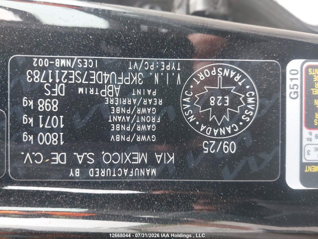 Продаж на аукціоні авто 2025 Kia K4 Ex/ex+, vin: 3KPFU4DE7SE211783, номер лоту: 12668044