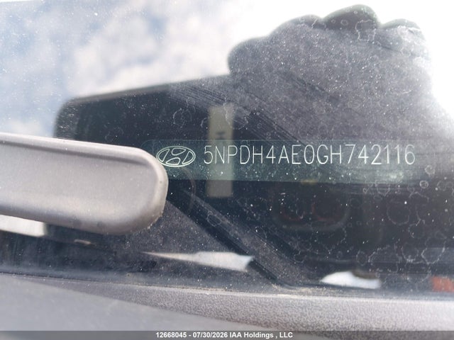 2016 Hyundai Elantra მანქანა იყიდება აუქციონზე, vin: 5NPDH4AE0GH742116, აუქციონის ნომერი: 12668045