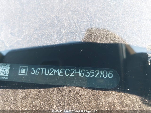 12668050 :رقم المزاد ، 3GTU2MEC2HG352106 vin ، 2017 Gmc Sierra K1500 Sle مزاد بيع