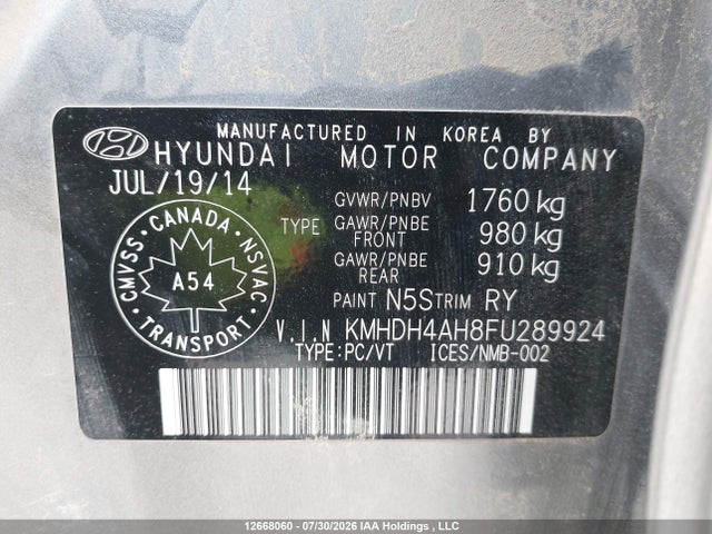 Hyundai Elantra Gls 2015 KMHDH4AH8FU289924 Image 19