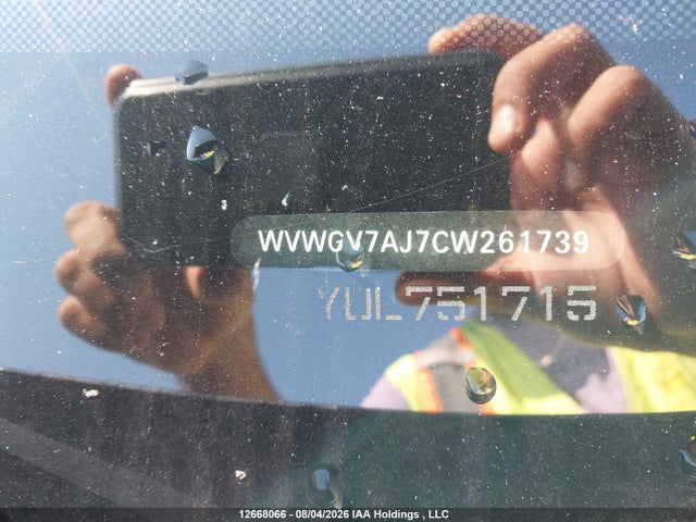 Aukcja sprzedaży 2012 Volkswagen Gti, vin: WVWGV7AJ7CW261739, numer aukcji: 12668066