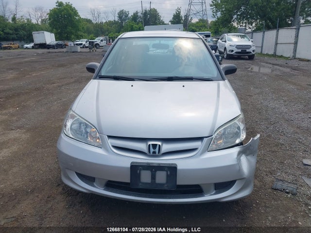 2005 Honda Civic Dx Vp მანქანა იყიდება აუქციონზე, vin: 2HGES163X5H034118, აუქციონის ნომერი: 12668104
