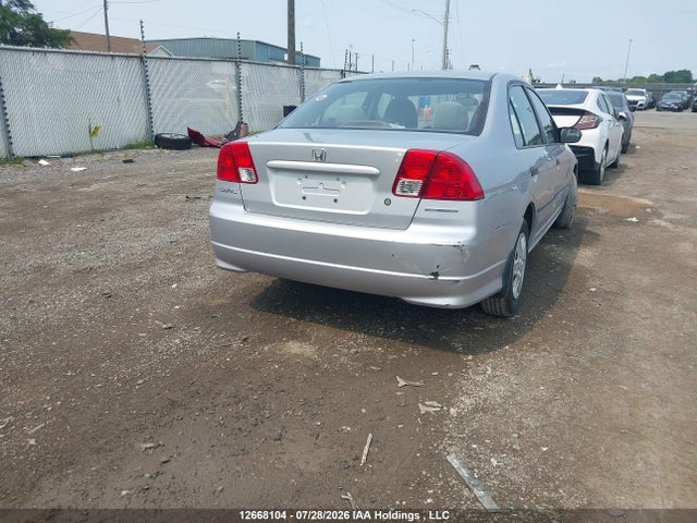 2005 Honda Civic Dx Vp მანქანა იყიდება აუქციონზე, vin: 2HGES163X5H034118, აუქციონის ნომერი: 12668104