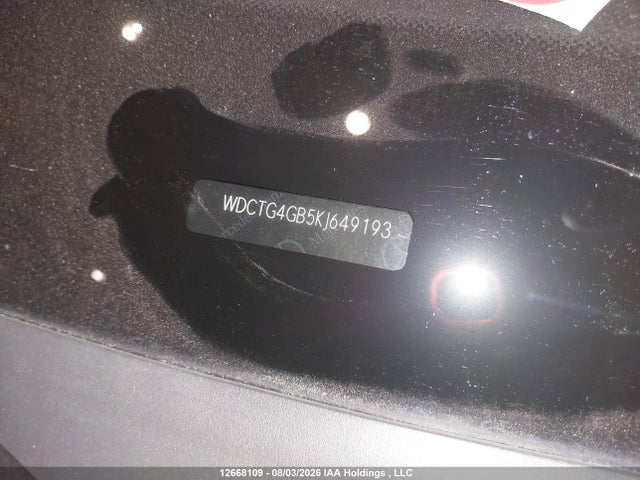 Aukcja sprzedaży 2019 Mercedes-benz Gla 250 4matic, vin: WDCTG4GB5KJ649193, numer aukcji: 12668109