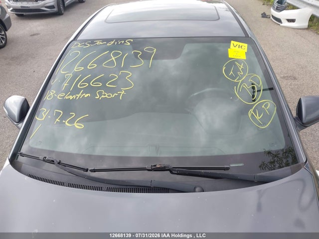 Aukcja sprzedaży 2018 Hyundai Elantra Sport, vin: KMHD04LB4JU716623, numer aukcji: 12668139
