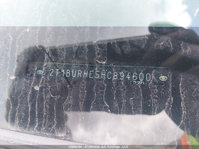 2T1BURHE5HC894600 Toyota Corolla L/le/xle/se/xse