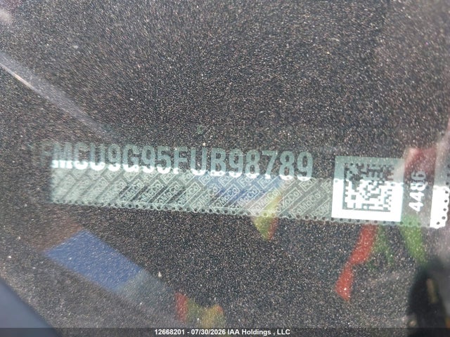 Продажа на аукционе авто 2015 Ford Escape Se, vin: 1FMCU9G95FUB98789, номер лота: 12668201