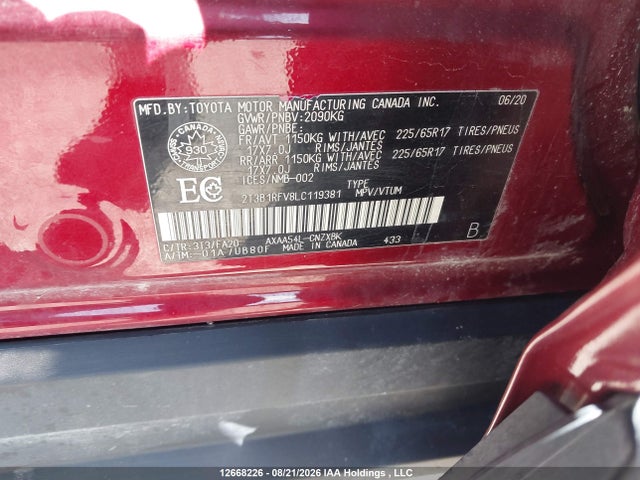 Toyota RAV4 LE 2020 2T3B1RFV8LC119381 Image 18